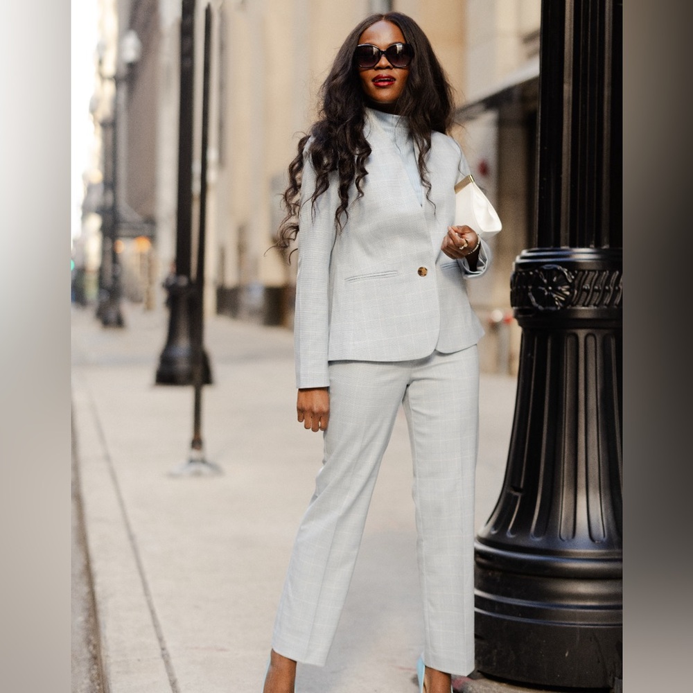 The Eva Ankle Pant in Glen Check